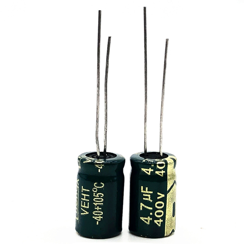 30pcs/lot 400V 4.7UF high frequency low impedance 8*12 20% RADIAL aluminum electrolytic capacitor 4700NF 20% ► Photo 1/1