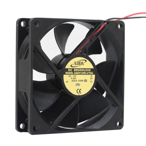 Brand New FOR ADDA AQ0912HB-A70GL FOR ADDA fan 9225 12V 0.25A 9cm waterproof heat dissipation cooling fan ► Photo 1/4