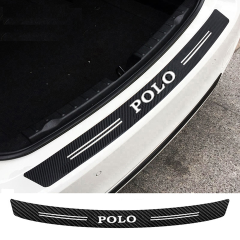 Carbon Fiber Car Rear Bumper Sticker For Volkswagen POLO ► Photo 1/4