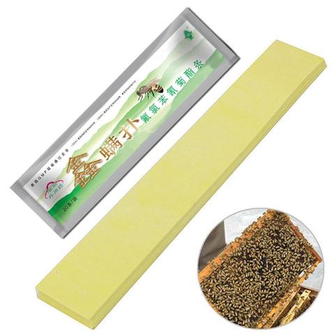 20Pcs/Pack 20 Fluvalinate Strips Anti Insect Pest Controller Instant Mite Killer Miticide Bee Medicine Mite Strip ► Photo 1/6