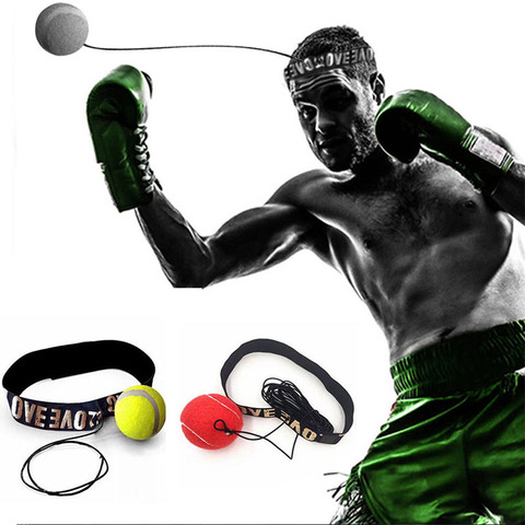 Boxing Speed Fight Ball Head Band Reflex Training Boxer Box Punch Exercise  MMA