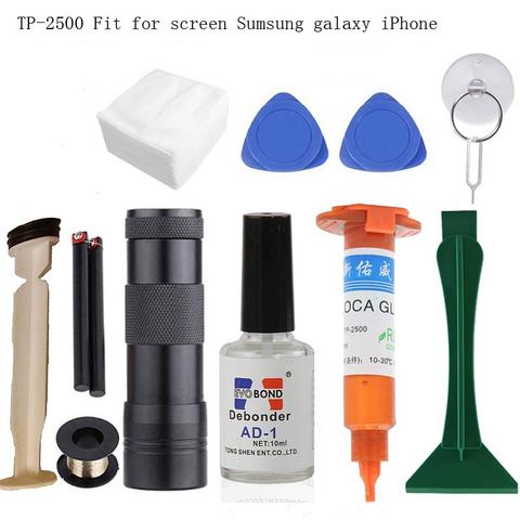 High Quality Original TP-2500 LOCA UV liquid optical clear adhesive uv glue for touch screen sumsung galaxy iPhone+opener ► Photo 1/6