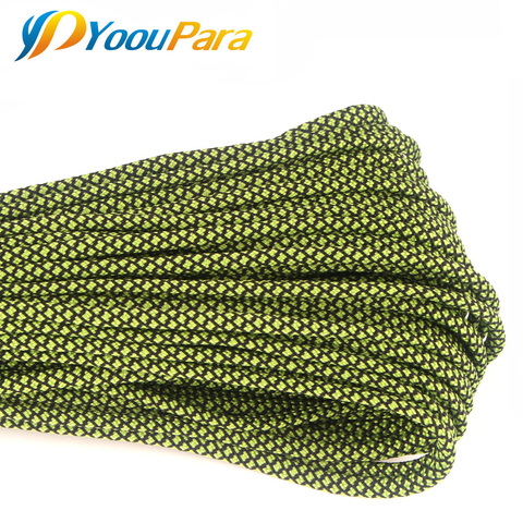 New Colors Paracord 550 100FT Paracord Rope Type III 7 Stand Cord Outdoor Camping Survival Rope  Wholesale ► Photo 1/6