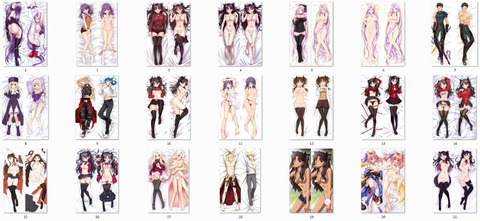Buy Online Fate Stay Night Characters Ishtar Toosaka Rin Matou Sakura Pillow Cover Fate Grand Order Rider Medusa Archer Body Pillowcase Alitools