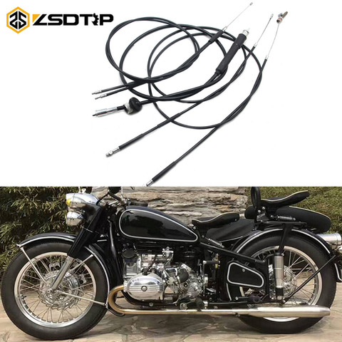 ZSDTRP Ural CJ-K750 Retro Motorcycle Brake Cable Throttle/Clutch/Odometer Cable For Ural M72 Case For BMW R1 R12 R 71 ► Photo 1/6