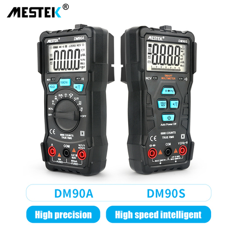 MESTEK Intelligent Multimeter DM90A/DM90S High Speed Automatic Smart Multimeter Anti-burning NCV True RMS Digital Multimetro ► Photo 1/6