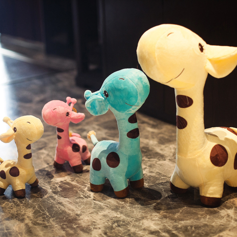 18cm/25cm Cute Giraffe Plush Toy Pendant Soft Deer Stuffed Cartoon Animals Doll Baby Kids Toys Christmas Birthday Colorful Gifts ► Photo 1/6