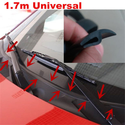 Car Ageing Rubber Seal Strips Under Front Windshield Panel Sealed Trim Moulding Strip M8617 ► Photo 1/6