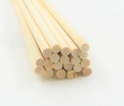 10 pcs Wooden Sticks DIY Wooden Crafts Gear Sticks Pegs Sticks Sweet Pole Trees Wooden Tool 0.4 CM * 30 CM Stick ► Photo 1/4