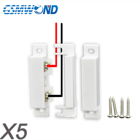 Wired Door Sensor Window Open Detector Magnetic Switch Normal Closed For Home Burglar GSM PSTN Alarm System ► Photo 1/6