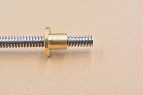 304 stainless steel T20 screw length 500mm pitch 4mm lead  trapezoidal spindle  with nut ► Photo 1/1
