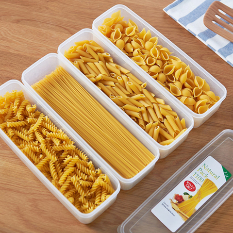 Kitchen Noodle Spaghetti Container PP Household Cereal Preservation Storage Box with Cover #268140 ► Photo 1/6