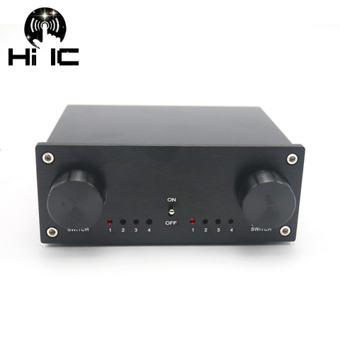 4 Port Input 4 Output Lossless Audio Signal Switcher Switch Selector Box Sound HiFi Audio Signal Splitter With RCA DC12V ► Photo 1/1