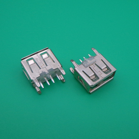 100pcs laptop motherboard micro 2.0 USB 4pin 4 pin DC white A Type Flat Angle 180 Degree Female PCB Connector Socket Jack Plug ► Photo 1/2