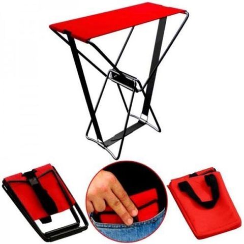 Portable Folding Chair Amazing Pocket CHAIR FITS In Pocket HOLDS 250 LBS Plus CARRY CASE Outdoor Fishing Stool with Carry Bag ► Photo 1/6