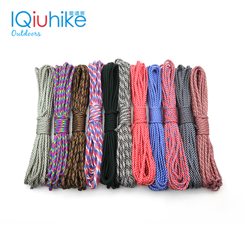 208 Colors 5meters Paracord 550 Paracord Parachute Cord Lanyard Rope Mil Spec Type III 7Strand  Climbing Camping Survival Tool ► Photo 1/6