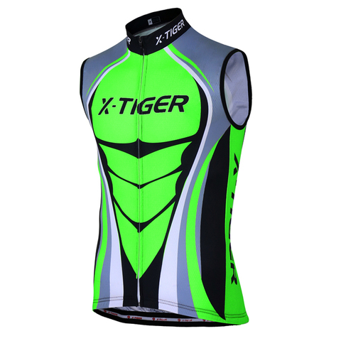X-Tiger Summer Sleeveless Cycling Vest Racing Bicycle Clothing MTB Bike Clothes Hombre Maillot Roupa Ciclismo Cycling Jersey ► Photo 1/6
