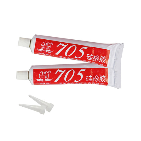 2PCS 50ML 705 Outdoor Tent Waterproof Repair Glue Transparent Colorless Curing Silicone Rubber Sealants Heat Resisting Glue ► Photo 1/6