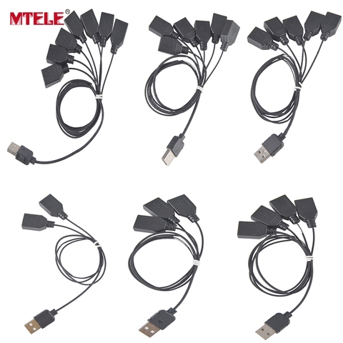 MTELE High Quality Light Accessories Black One to Seven USB Port For Led Light Kit 10220 10260 42083 ► Photo 1/6