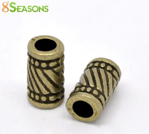 8SEASONS 50 Bronze Tone Tube Spacer Beads 11x6mm (B14569) ► Photo 1/3