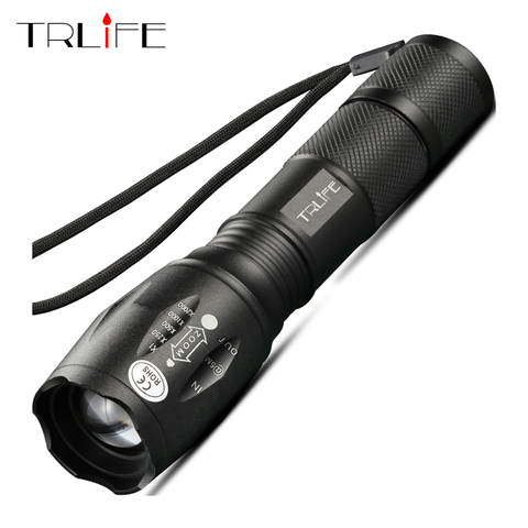 8000LM LED Flashlight Bright Tactical Camping Fishing T6 V6 L2 Rechargeable Torch Waterproof Lanterna Self Defense Use 18650 ► Photo 1/6