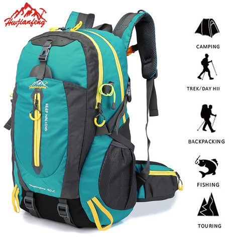 Women Men Tactical Backpack 40L Waterproof Hiking Bag Cycling Climbing Rucksack Laptop Backpack Travel Bag Outdoor Sports Bag ► Photo 1/1