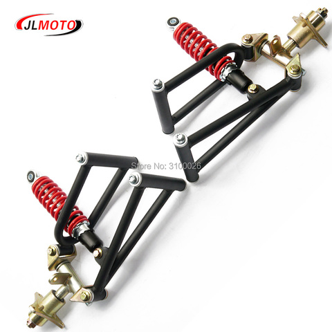 1Set 285mm Suspension Swingarm A Arm Steering Strut Knuckle Spindle with Wheel Hub Fit For DIY 50cc Buggy electric ATV UTV Parts ► Photo 1/6