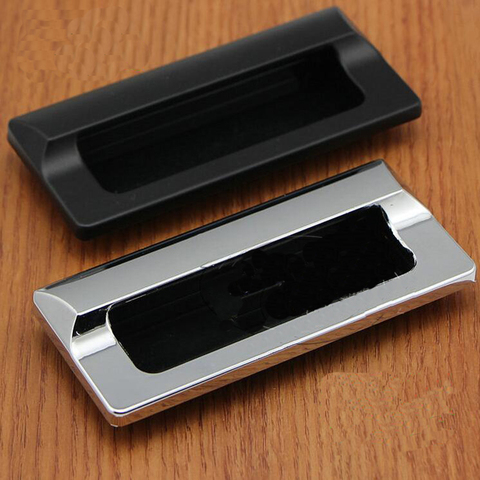 Brand NEW 1pcs Recessed Sliding Door Handle Hidden Invisible Wooden Door Push/Pull Handles Black/Plated ► Photo 1/4