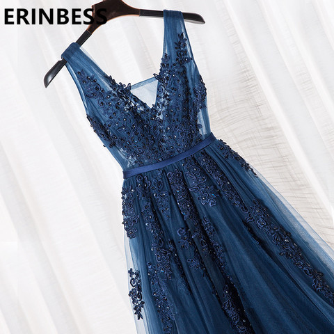 Vestido De Festa V Neck Cap Sleeve Vintage Lace Appliques Beaded Navy Blue Bridesmaid Dresses Women Formal Party Gowns - Price history & Review | AliExpress Seller - ERINBESS Evening &Prom Store | Alitools.io Vestido De Festa V Neck Cap Sleeve Vintage Lace Appliques Beaded Navy Blue Bridesmaid Dresses Women Formal Party Gowns - Price history & Review | AliExpress Seller - ERINBESS Evening &Prom Store | Alitools.io