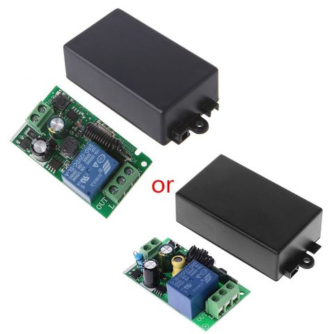 AC 220V 1CH RF 433MHz Wireless Remote Control Switch Module Learning Code Relay ► Photo 1/5