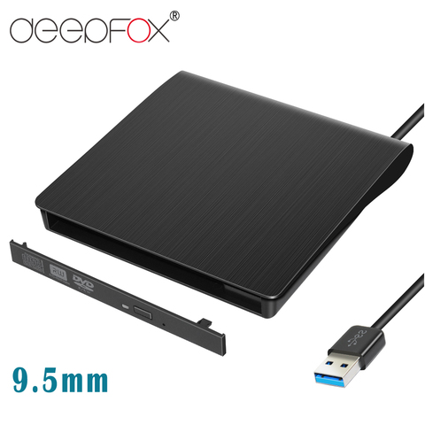 DeepFox 9.5mm USB 3.0 SATA Optical Drive Case Kit External Mobile Enclosure DVD/CD-ROM Case For Laptop Without Optical Drive ► Photo 1/6