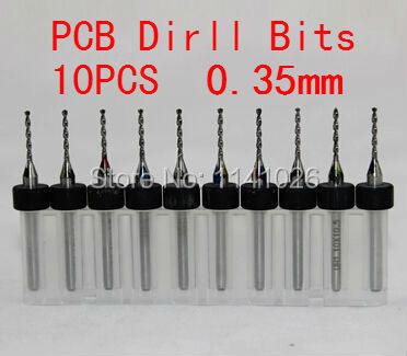Free shipping 10pcs  0.35mm PCB Print Circuit Board Drill Bits CNC Drill Bits ► Photo 1/1