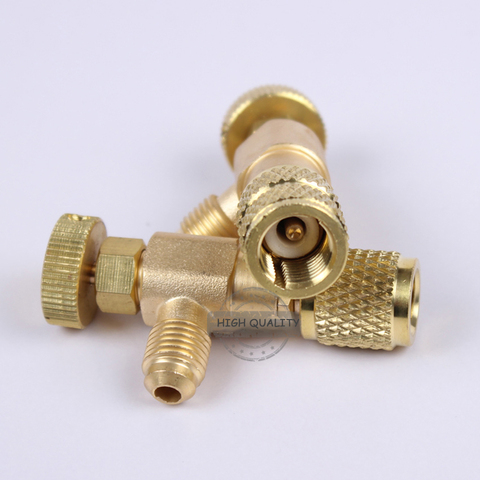 R410/R22 Refrigeration Air Conditioning Valve Safety Fluorine Safety Valve Liquid Addition Accessories Home Refrigeration Tool ► Photo 1/4