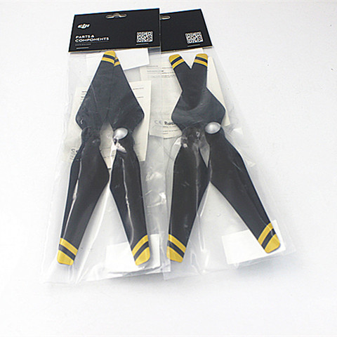 2 pairs DJI Phantom 3 9450 Carbon Fiber Reinforced Yellow Stripes Self-tightening Propellers Phantom3 Pro Original Accessories ► Photo 1/4