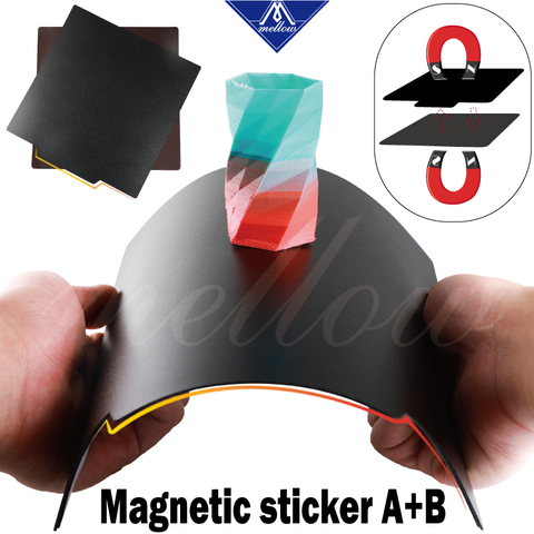 Build Plate Tape Magnetic Square Heat Bed Sticker 220*220mm for 3D Printer 