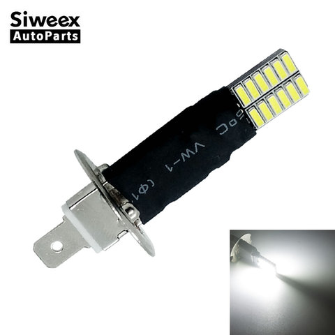 1x H1 P14.5S 24 4014 SMD Car LED Bulbs Replacement Auto Fog Lamp Driving Light White For DC 12V ► Photo 1/6