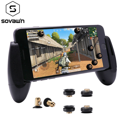 Pubg Controller Metal Pubg Mobile Trigger Fire Button Aim Key Mini Gamepad Android Gaming Joystick for Phone l1r1 for iPhone 7 ► Photo 1/6