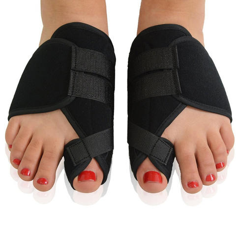 Black Bunion Corrector Medical Device Hallux Valgus Foot Care Toe Separator Thumb Valgus Protector Splint Correction Feet Tool ► Photo 1/6
