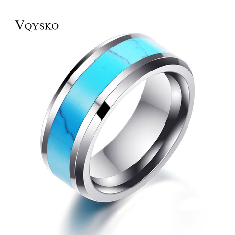 8mm Tungsten Carbide Ring Wedding Engagement Bands Ring For Men Women Vintage Jewelry ► Photo 1/6