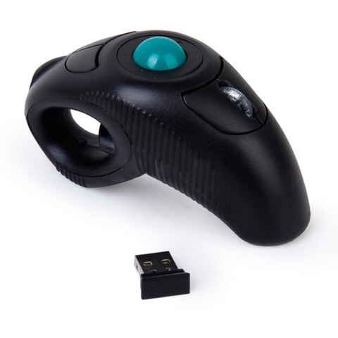 10M black Wireless 2.4G Air Mouse Handheld Trackball Mouse Mini USB Optical Trackball Mice for laptop ► Photo 1/6