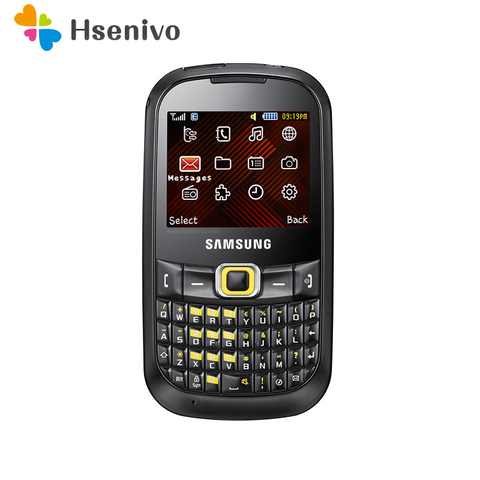 B3210 100% Original Unlocked Samsung B3210 CorbyTXT  GSM One Sim Card FM Bluetooth FM Radio QWERTY Mobile Phone Free Shipping ► Photo 1/1