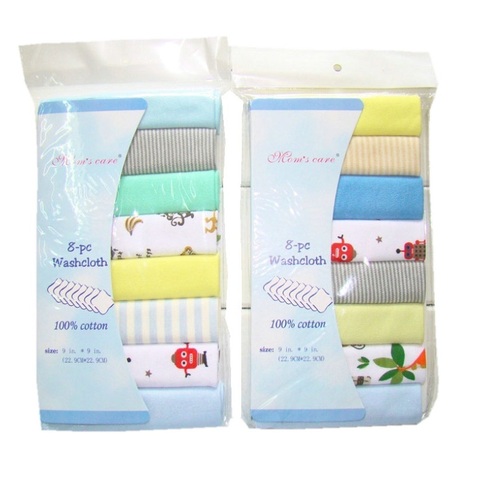 100% Cotton Newborn Baby Towels Saliva Towel Nursing Towel Baby Boys Girls Bebe Toalha Washcloth Handkerchief Dropshipping KF011 ► Photo 1/6