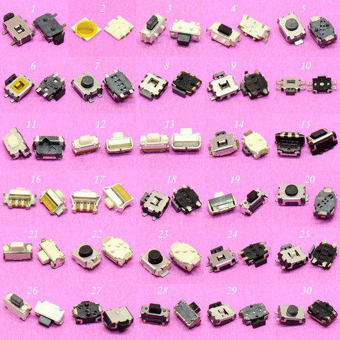 cltgxdd 30models 30pcs Touch ON/OFF Micro Switch For Xiaomi Samsung Moto N6120 Tactile Push Button Switch 3*6*3.5mm 2*4*3.5mm ► Photo 1/6