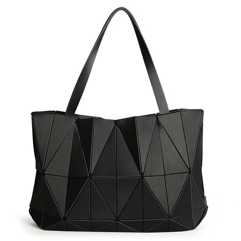 WSYUTUO Matte Handbag Female Folded Ladies Geometric Plaid Messenger Bag Fashion Casual Tote Women Handbag Shoulder Bag ► Photo 1/6