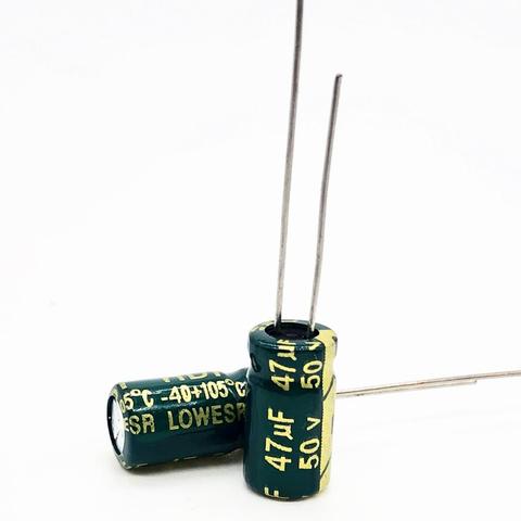 50V 47UF 6*12 high frequency low impedance aluminum electrolytic capacitor 47uf 50v 20% ► Photo 1/1