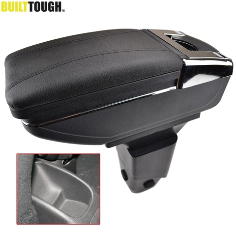 Car Armrest For Peugeot 206 206+ 207 Compact 2009-2012 Centre Arm Rest PU Leather Center Console Storage Box Tray Cup Holder ► Photo 1/6