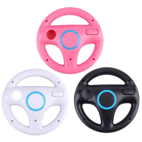 Game Racing Steering Wheel for Nintendo Wii Kart Remote Controller Plastic Racing Games Remote Controller for Nintendo Wii ► Photo 1/5