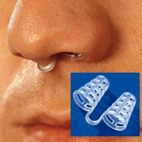 2PCS Professional Anti Snoring Device Anti Snore Nose Clip Relieve Snoring Snore Stopping Health Care For Men Women #85185 ► Photo 1/4
