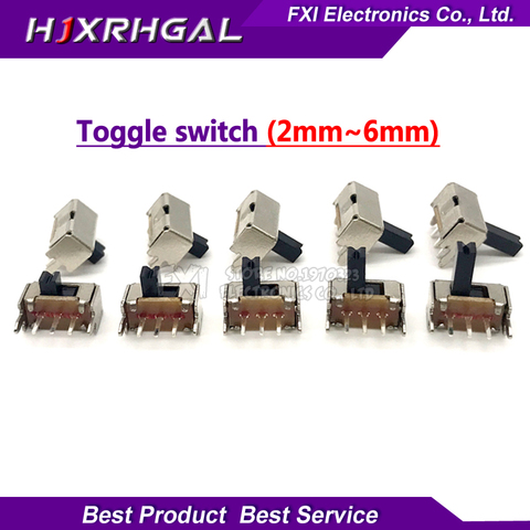 20pcs Toggle switch SK12D07VG 2/3/4/5/6mm SK12D07VG3 SK12D07VG4 stents Small toggle switch high Miniature Slide Switch Side Knob ► Photo 1/2