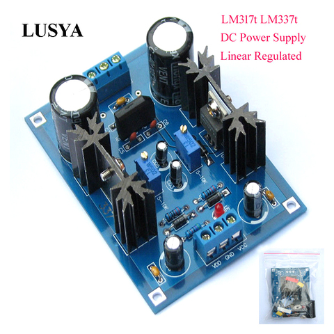 Lusya DIY Kits LM317t LM337t linear Regulated DC Power Supply Adjustable Filtering board 5-40V DC F7-007 ► Photo 1/6